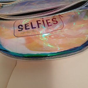 Selfies Iridescent Clear PVC Fanny Pack NEW!